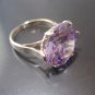 Israel Delini Designers Hand Made Art Modern Shaped Amethyst Stone Solid Silver