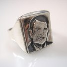 Ronald Reagan President of the United States Portrait Ring  Sterling Silver 925