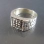 Israel Delini Designers Hand Made Art Signet Ring Wall Solid Silver Sterling Rin