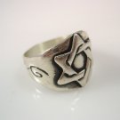 Star of David magen david hand made Signet ring  Sterling Silver 925 Ring