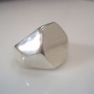 Rider Motorcycle Engine Screw geometric signet Ring Sterling Silver 925 Ezi Zino