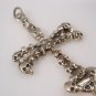 black sabbath big cross skull sterling sillver 925 pendant
