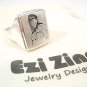 Winston Churchill  Portrait Ring Sterling Silver 925 by EZI ZINO