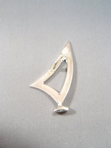 Windsurfing Laser Dinghy Solid 925 Sterling Silver Pendant Necklace