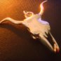AUTHENTIC OLD PAWN NAVAJO Bull Skull Pendant Sterling Silver 925