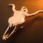 AUTHENTIC OLD PAWN NAVAJO Bull Skull Pendant Sterling Silver 925