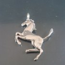Mexico Mexican Solid Sterling Silver 925 Vintage Horse Pendant Necklace