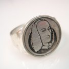 Antonio Lucio Vivaldi Italian composer Ring Sterling Silver 925 Ezi Zino