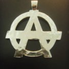 ANARCHY PENDANT PUNK ROCK GOTHIC STERLING SILVER 925