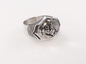 Ezi Zino signet wild Mexican Horse Solid Sterling Silver 925 ring