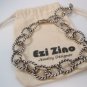 Ezi zino oval Oxide sterling silver 925 unisex Bracelet
