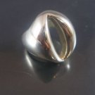 Israel Delini Designers Hand Made Art Modern Solid Silver Sterling Ring