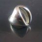 Israel Delini Designers Hand Made Art Modern Solid Silver Sterling Ring