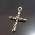solid Sterling Silver 925 Small Classic Duet Cross Over