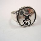 Handmade Xbox 360 logo ring Silver Sterling 925 fans ring