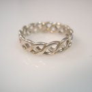 Infinity Eternity, Endless Love ring ,Eternity Ring Wedding band sterling silver