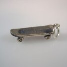 small Skateboard Sterling Silver 925 charm Pendant