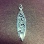 Surfboard Dragon Solid 925 Sterling Silver Pendant Necklace