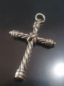 Sterling Silver 925 BIG Classic duet Cross Over