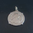 AUSTRIA 1 DUCAT 1915  Coin Pendant Sterling Silver 925