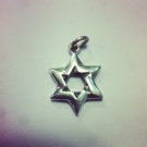Star of David Judaica Sterling Silver 925 Pendant