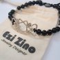 Ezi zino sterling silver 925 star of david Onyx Beads 6mm Bracelet
