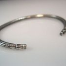 unisex sterling silver 925 cuff bangle bracelet
