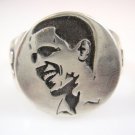 Barak Obama Portrait Sterling Silver 925  Ring by EZI ZINO