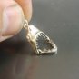 Solid 925 Sterling Silver Shark Pendant Movable Mouth with Hoop