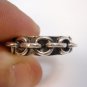 duet Chain band ring sterling silver 925- size 8.25