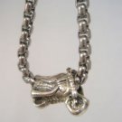 Motorcycle Outlaws 1%ER Scooter Sterling Silver 925 Pendant necklace