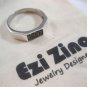 Ezi Zino Classic mans ring Black Diamonds 0.16 CT solid sterling siver 925