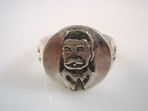 ezi zino Jewelry Designer Joseph Stalin leader of the Soviet Union Portrait ring