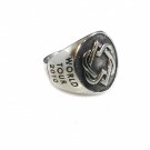 Rare Limited Leonard Cohen WORLD TOUR 2010 SOLID STERLING SILVER RING 925