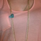 Handmade Gold and Turquoise necklace