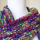 Hand Knit Festival of Flowers Goddess Shawl