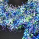 Hand Knit Blue Green Sassy Wrap/Scarf - Odyssey