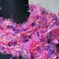 Hand Knit Pink and Purple Sassy Wrap/Scarf - Cotton Candy
