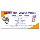 Business Card Laminating Pouches 5 MIL (100 Pack)