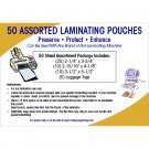 Assorted Small Laminating Pouches (50 Pack)