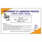 Government ID Laminating Pouches 5 MIL (25 Pack)