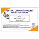 Index and File Card Laminating Pouches 5 MIL (100 Pack)