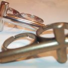 Double Finger Cross Ring