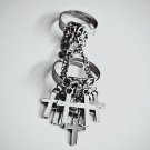 Slave Chain Harness Multi Cross Charm Ring