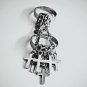 Slave Chain Harness Multi Cross Charm Ring
