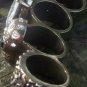 Four Finger Skull Faux Diamond Armor Ring