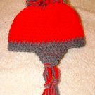 kids scarlet and grey hat