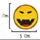 Sun smile iron patch