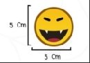 Sun smile iron patch