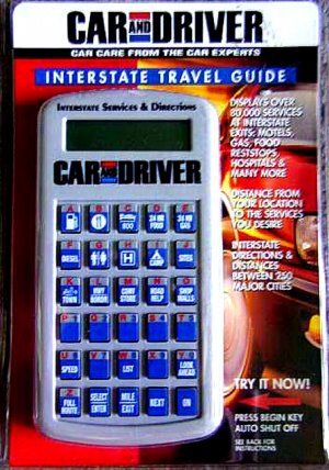 Car and Driver Digital Travel Guide--New in Package!